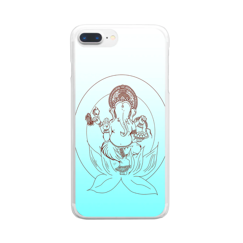 Ayameのガネーシャ(サマーカラー) Clear Smartphone Case