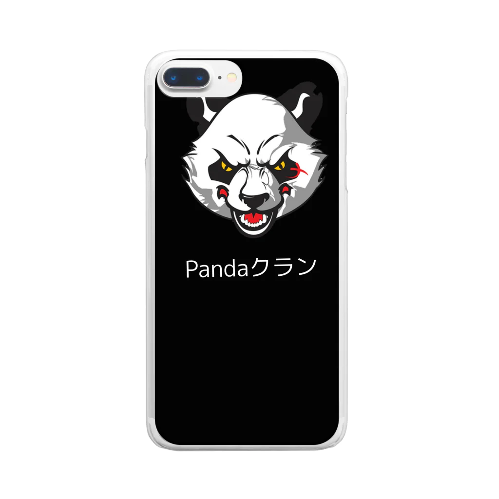 Panda_ArakonixtukuのPandaクラングッズ クリアスマホケース