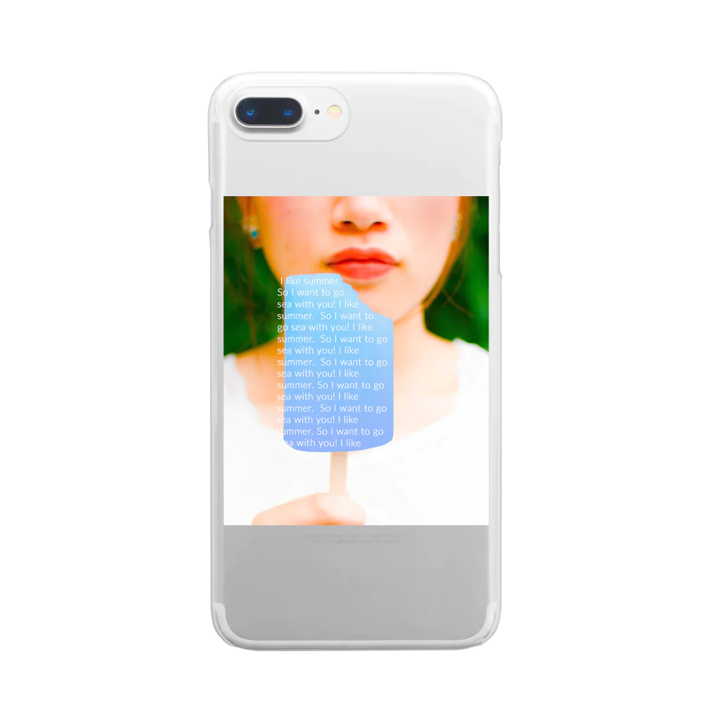 Yukinomeshiのあなたと海に行きたい女の子 Clear Smartphone Case