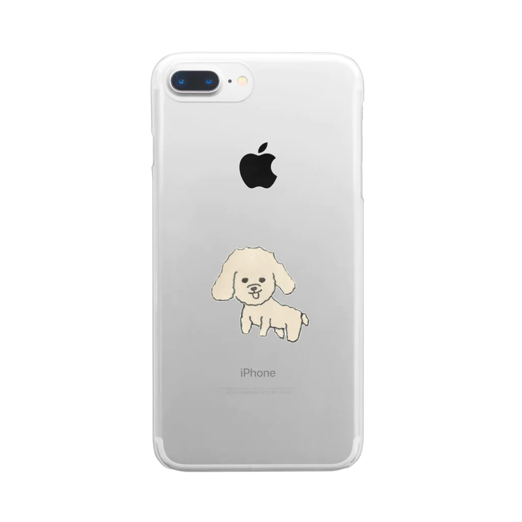 umeo3203のもふもふ犬 Clear Smartphone Case