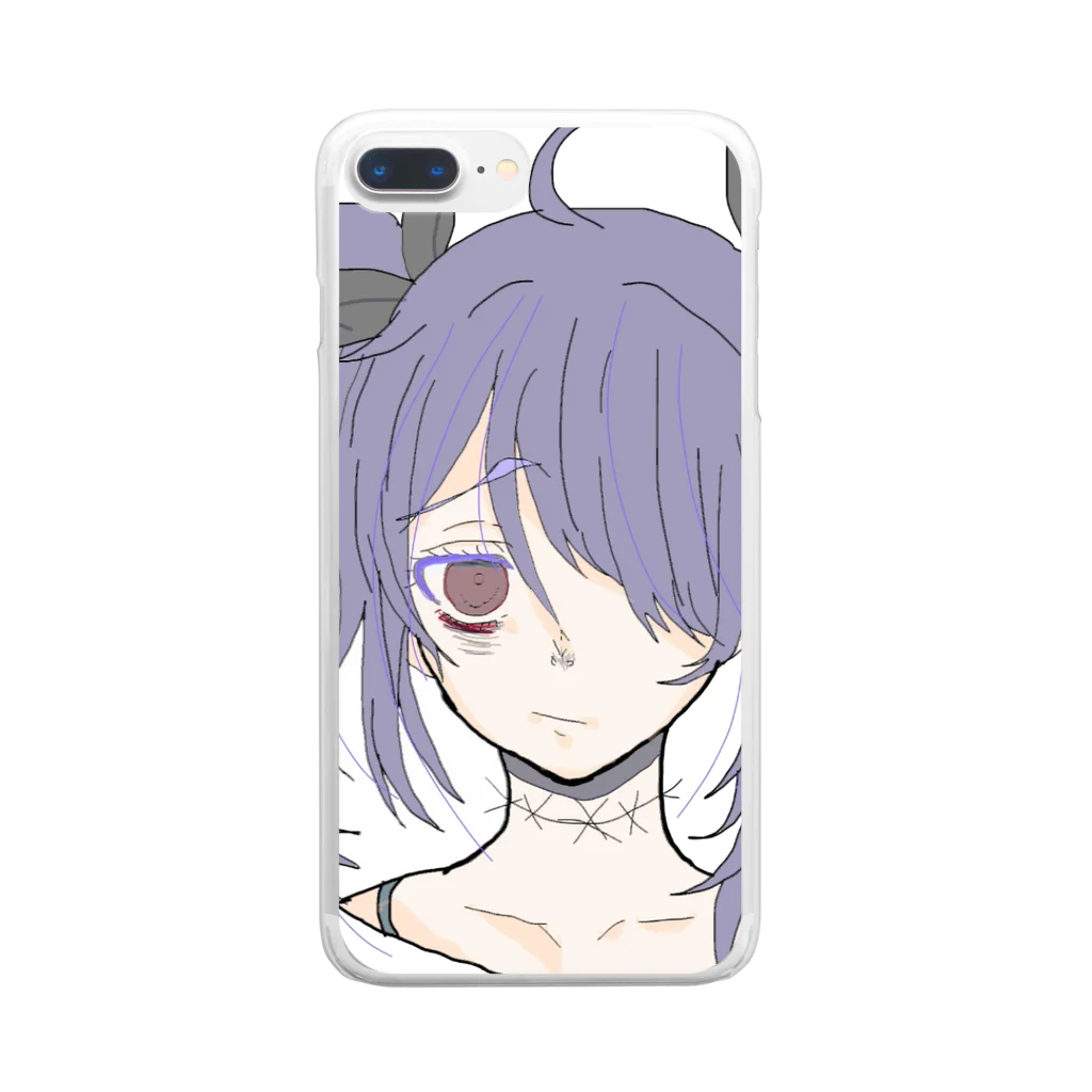 青リンゴのゆめかわいい女の子 Clear Smartphone Case