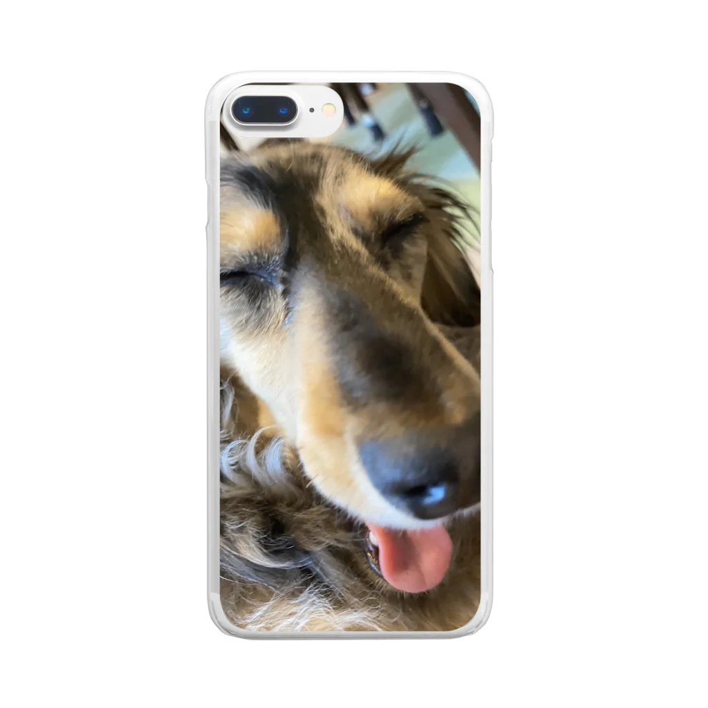 Usamimi99のA Dog Clear Smartphone Case