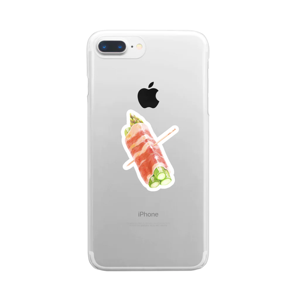 oyakodonnnnのただのアスパラベーコン Clear Smartphone Case