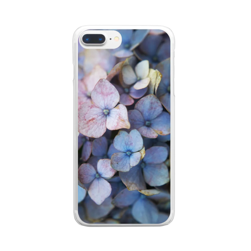 Petrichorの紫陽花 A Clear Smartphone Case