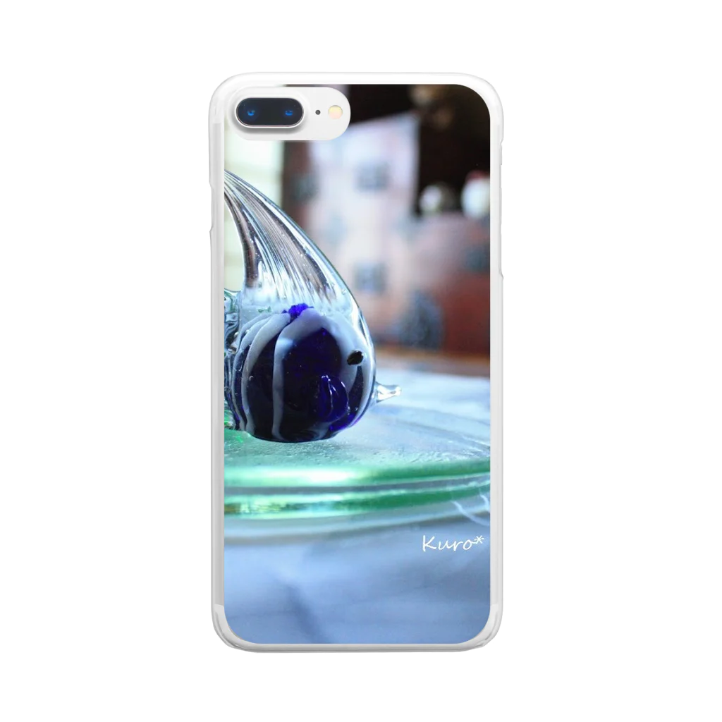 Kuro*s Brandのガラスの魚 Clear Smartphone Case
