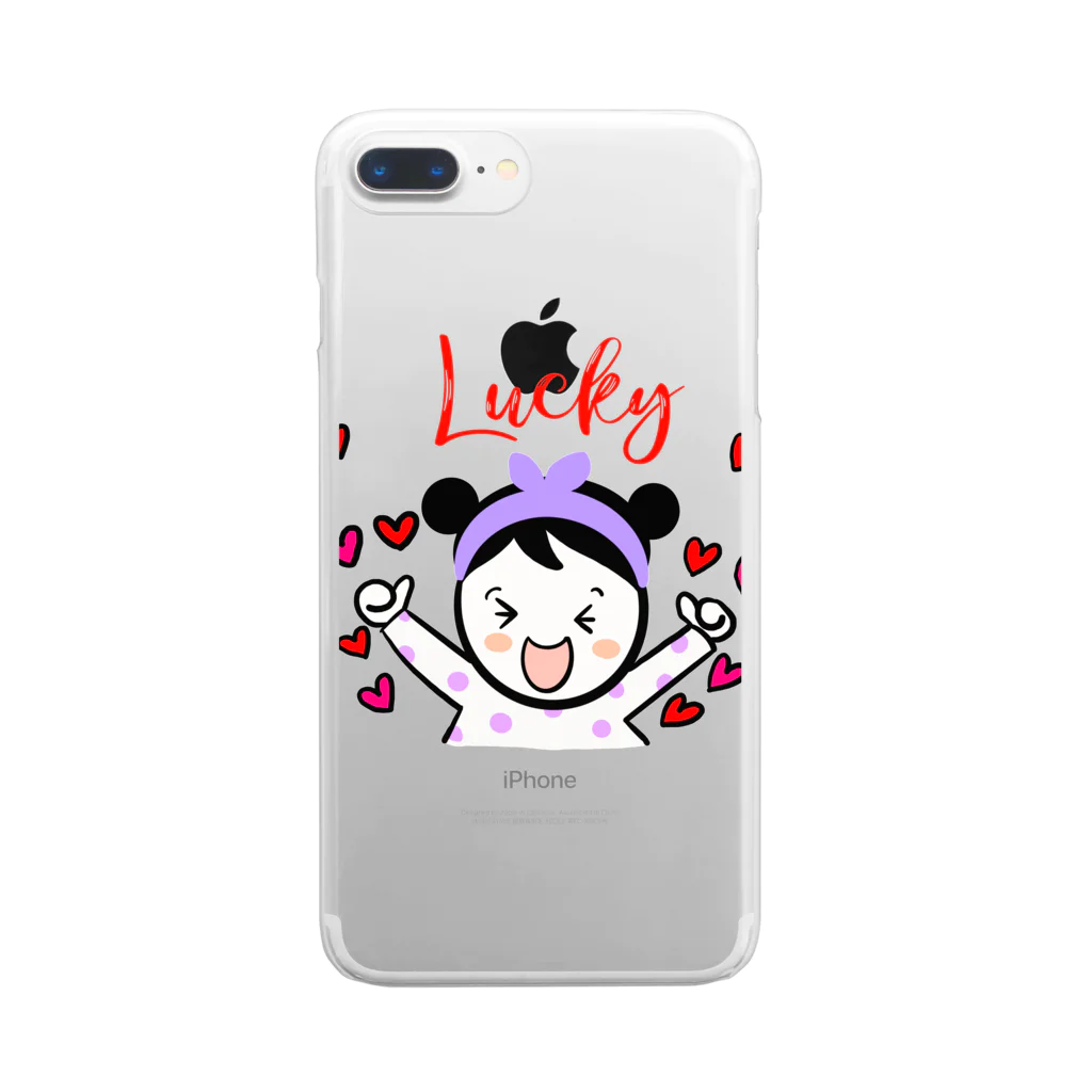 あゆみんのラッキースマイルちゃん Clear Smartphone Case