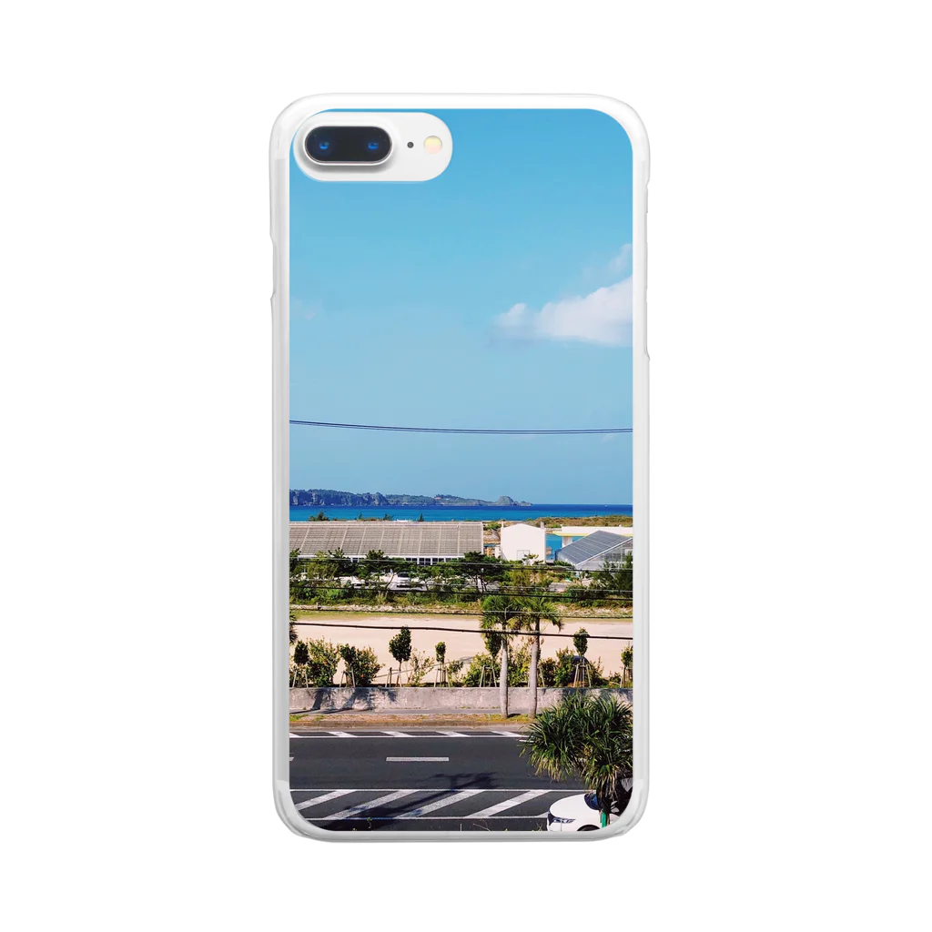 Tahara Masaruの恩納の海岸線 Clear Smartphone Case