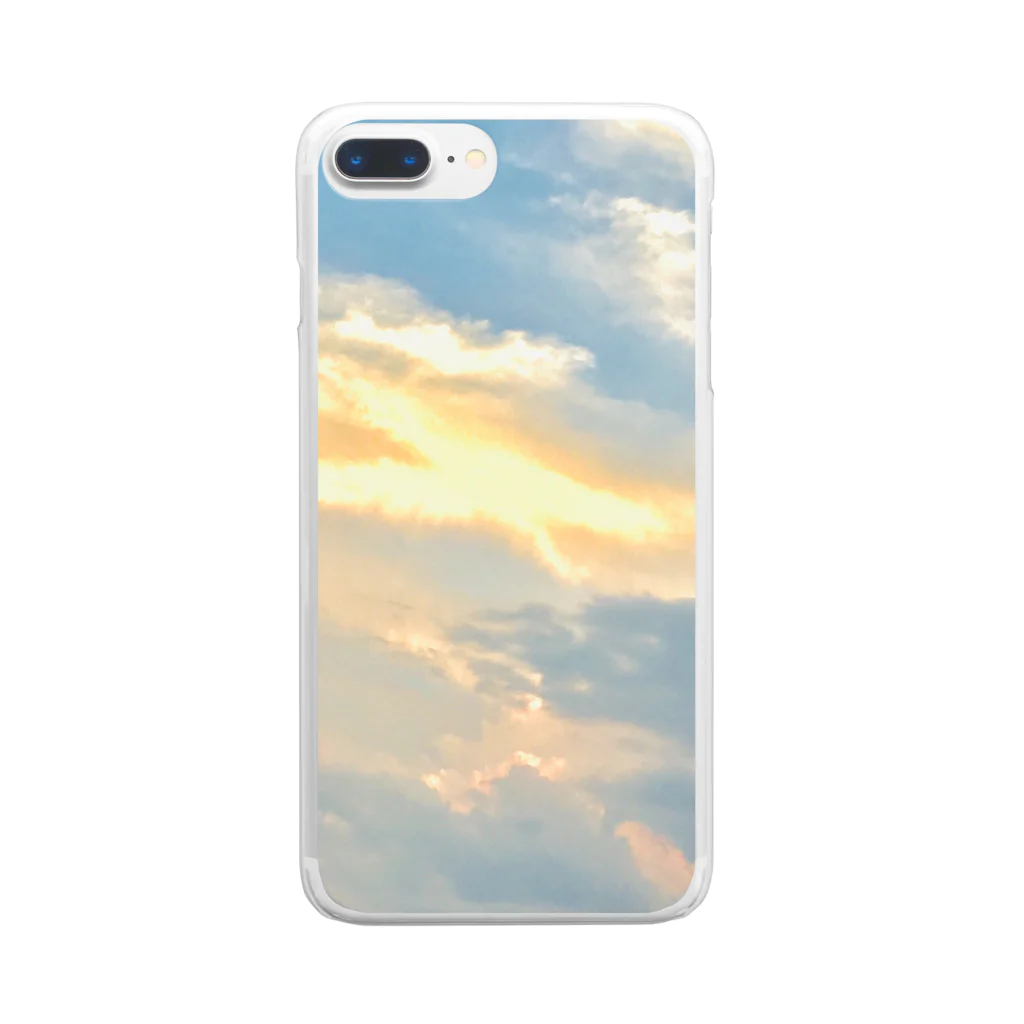 Nao Sakamoto Abeの夕陽のチカラ Clear Smartphone Case