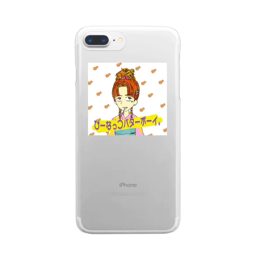 【Yuwiiの店】ゆぅぅぃーのぴーなっつバターボーイ Clear Smartphone Case