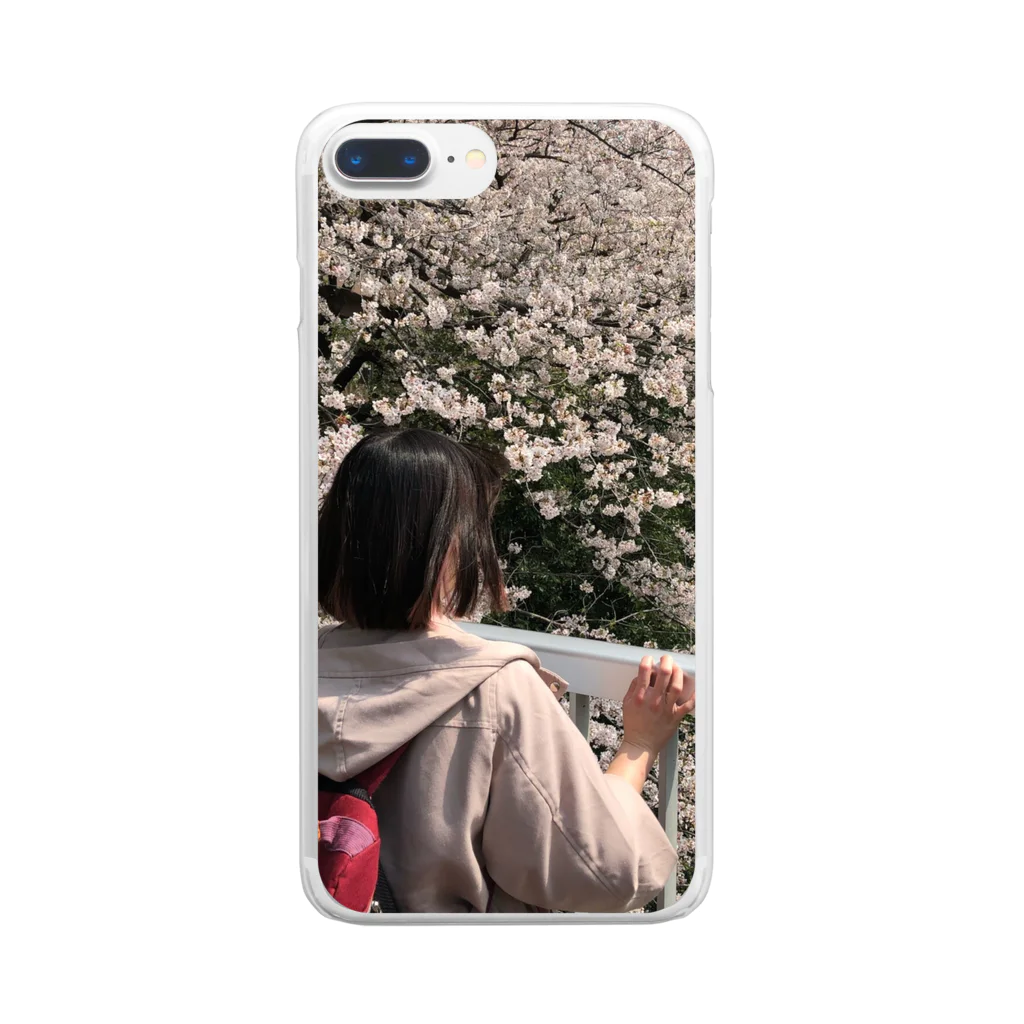 ふれちゃんの花見のシーズンはもう過ぎましたけど？ Clear Smartphone Case