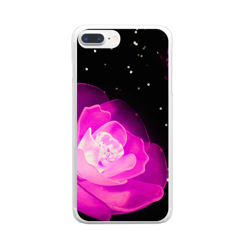 TwilighTの薔薇ライト Clear Smartphone Case