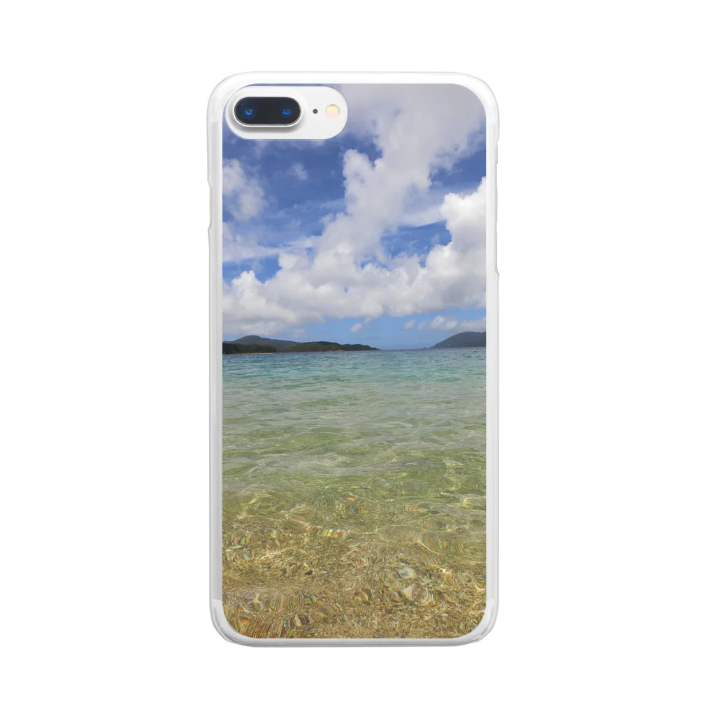 knchanの奄美大島の海 Clear Smartphone Case