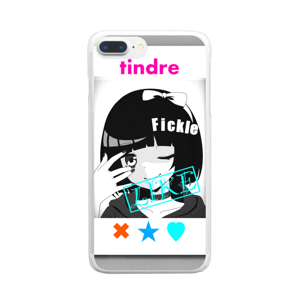 FickleのTinder クリアスマホケース