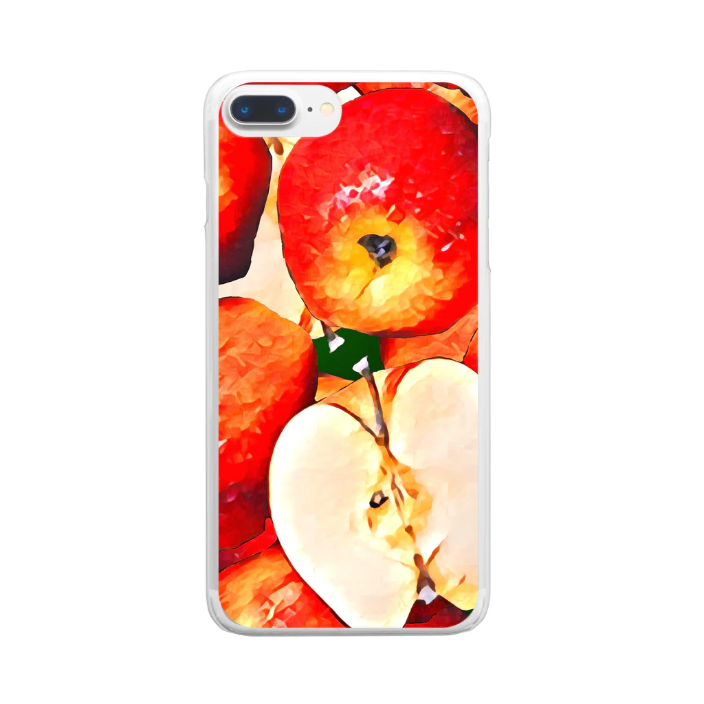 EAT ・HEART のりんごの軍隊 Clear Smartphone Case