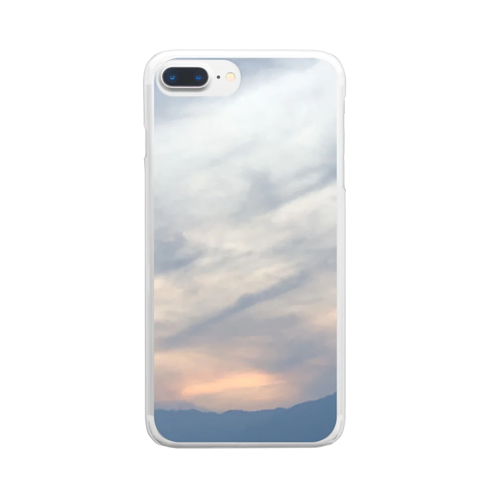 Mi ciel_o enのモネっぽい空 Clear Smartphone Case