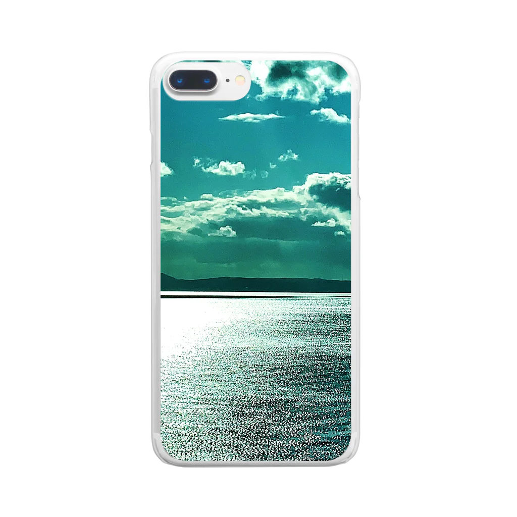 日本風景と自然風景の海と空 Clear Smartphone Case