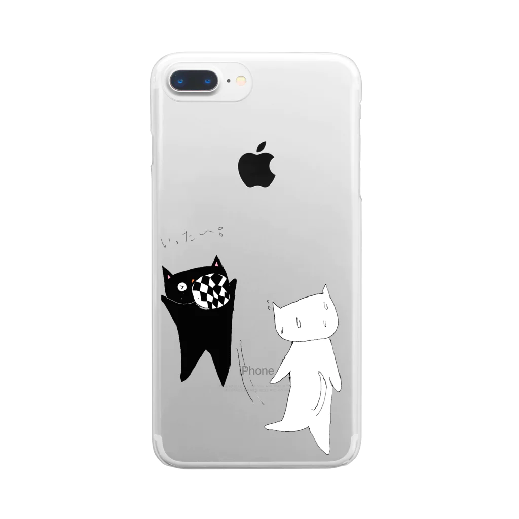 ねこまちランドの僕だけにあてるねこ Clear Smartphone Case