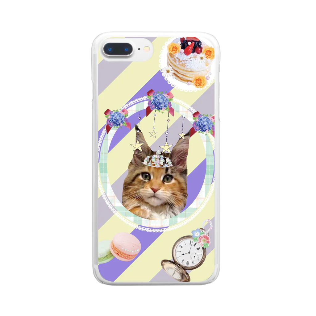 Shinoのねこねこ Clear Smartphone Case