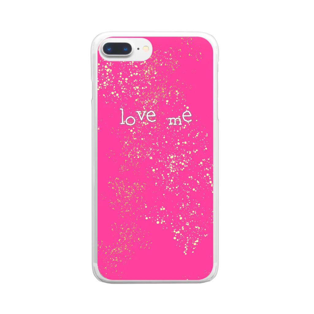 ふわり＊曼荼羅アートのlove  me Clear Smartphone Case