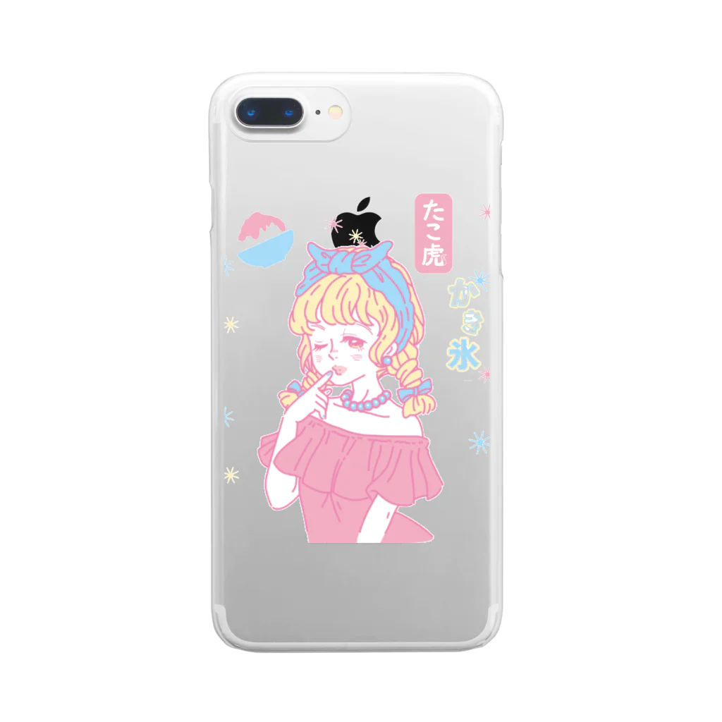 たこ虎しろちゃんのIce Clear Smartphone Case