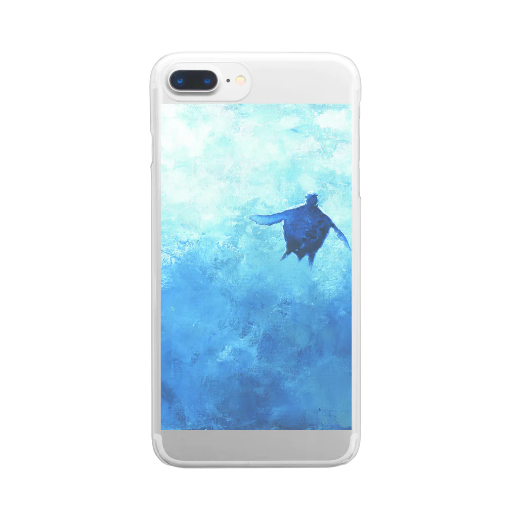 okanoxnekoの楽園　うみがめ Clear Smartphone Case