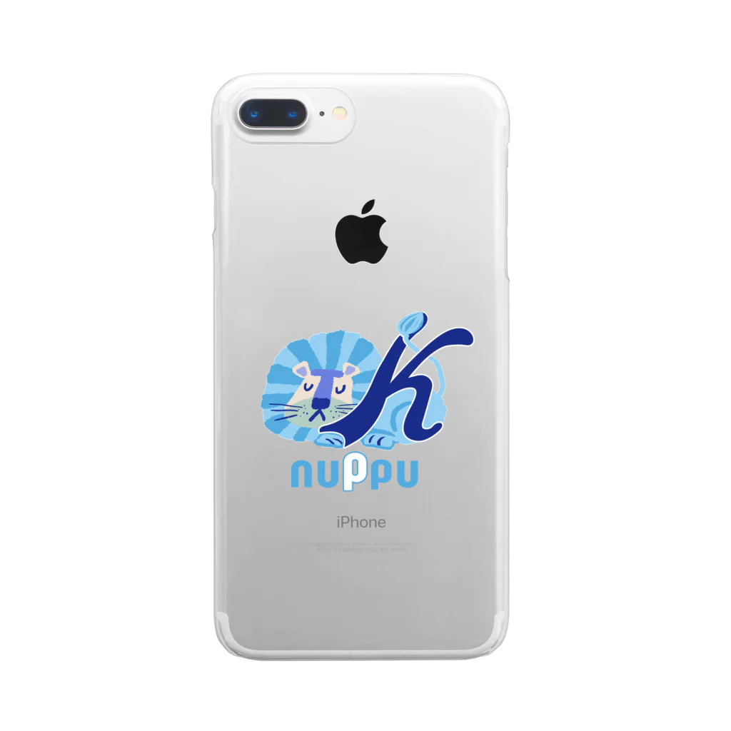 nuppuのライオン King Clear Smartphone Case