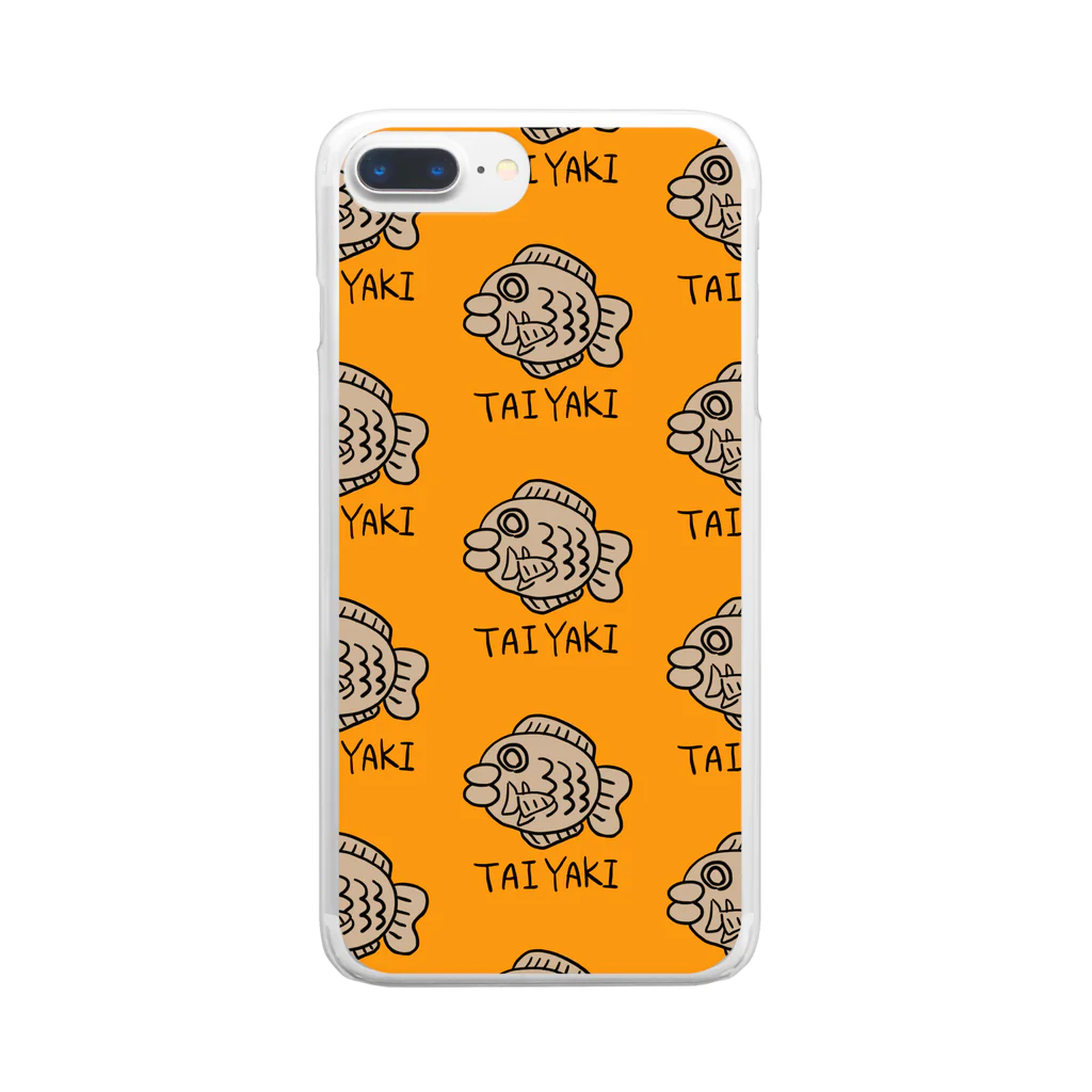 小野塚きょうこのたくさんのたい焼き TAIYAKI ver. Clear Smartphone Case