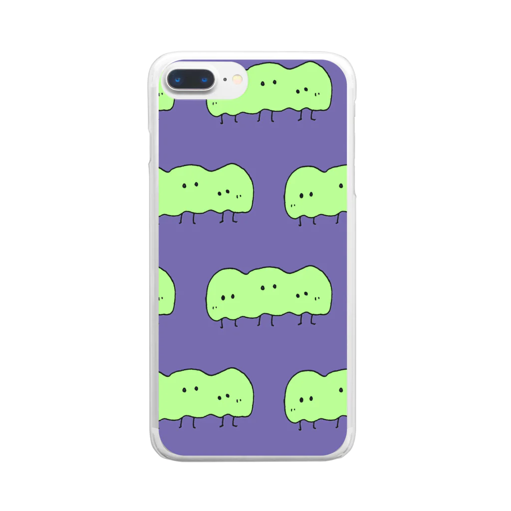 410kiki_shopのぬのちゃんズ_豆ちゃん兄弟 Clear Smartphone Case