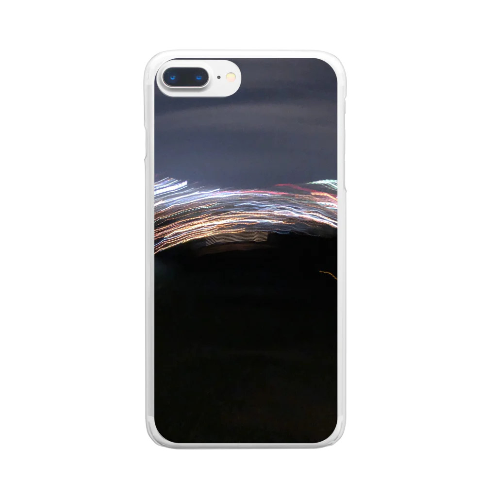 kou_as_keのlighting rainbow Clear Smartphone Case