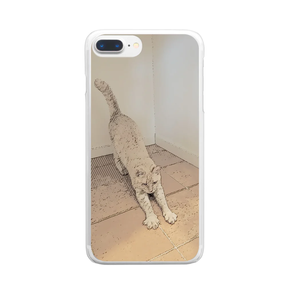 F4Dのねこのみかん Clear Smartphone Case