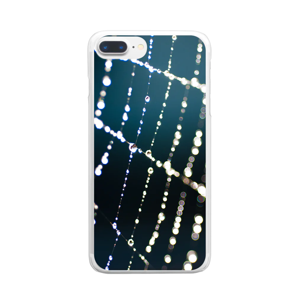 lindalinの水滴と糸 Clear Smartphone Case