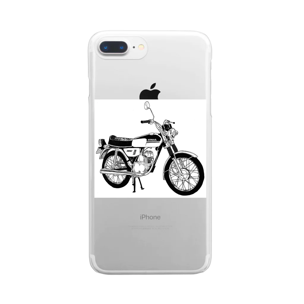 hotrodwagonのバイク Clear Smartphone Case
