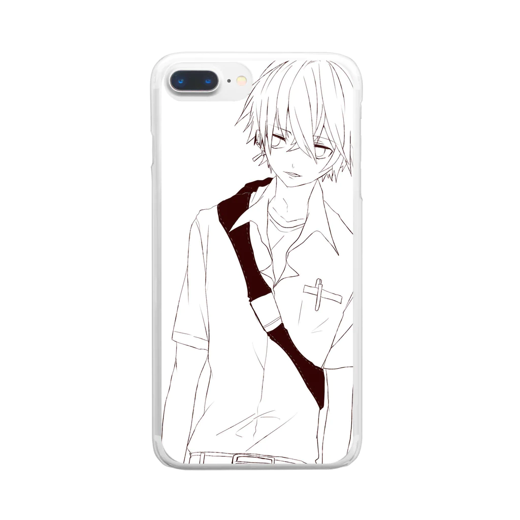 ｚの男子学生 Clear Smartphone Case