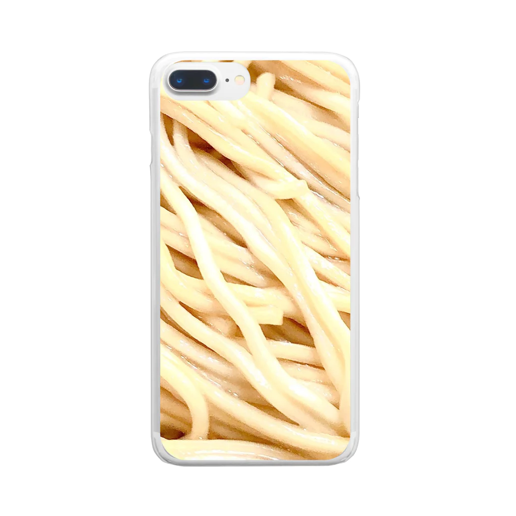 miaulementの麺！ Clear Smartphone Case