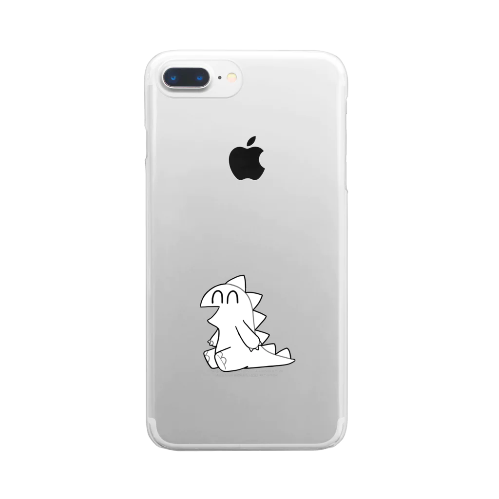 さかまたろうのにっこりキョウリュウくん Clear Smartphone Case