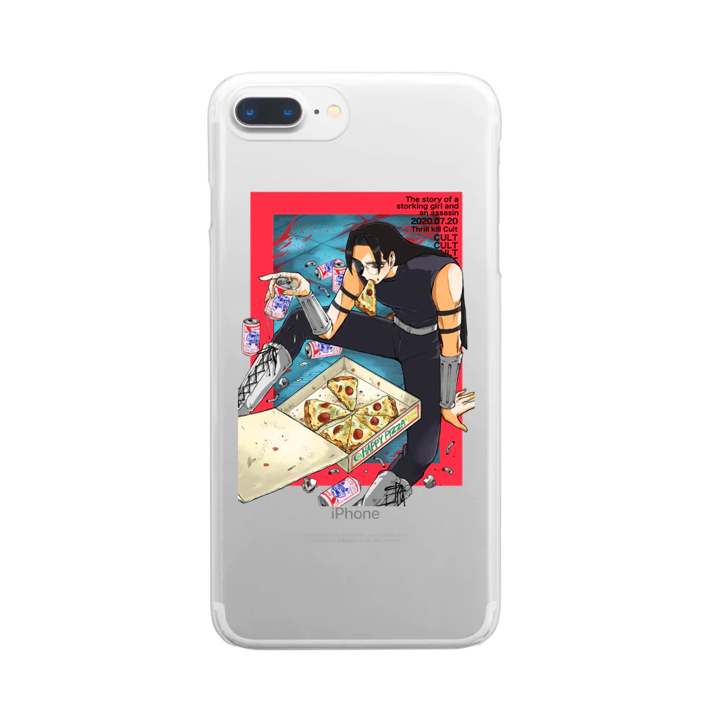 趣味のコーナーのPIZZAカルト Clear Smartphone Case