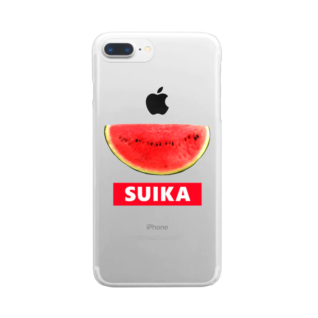 れなしやの西瓜🍉SUIKA Clear Smartphone Case