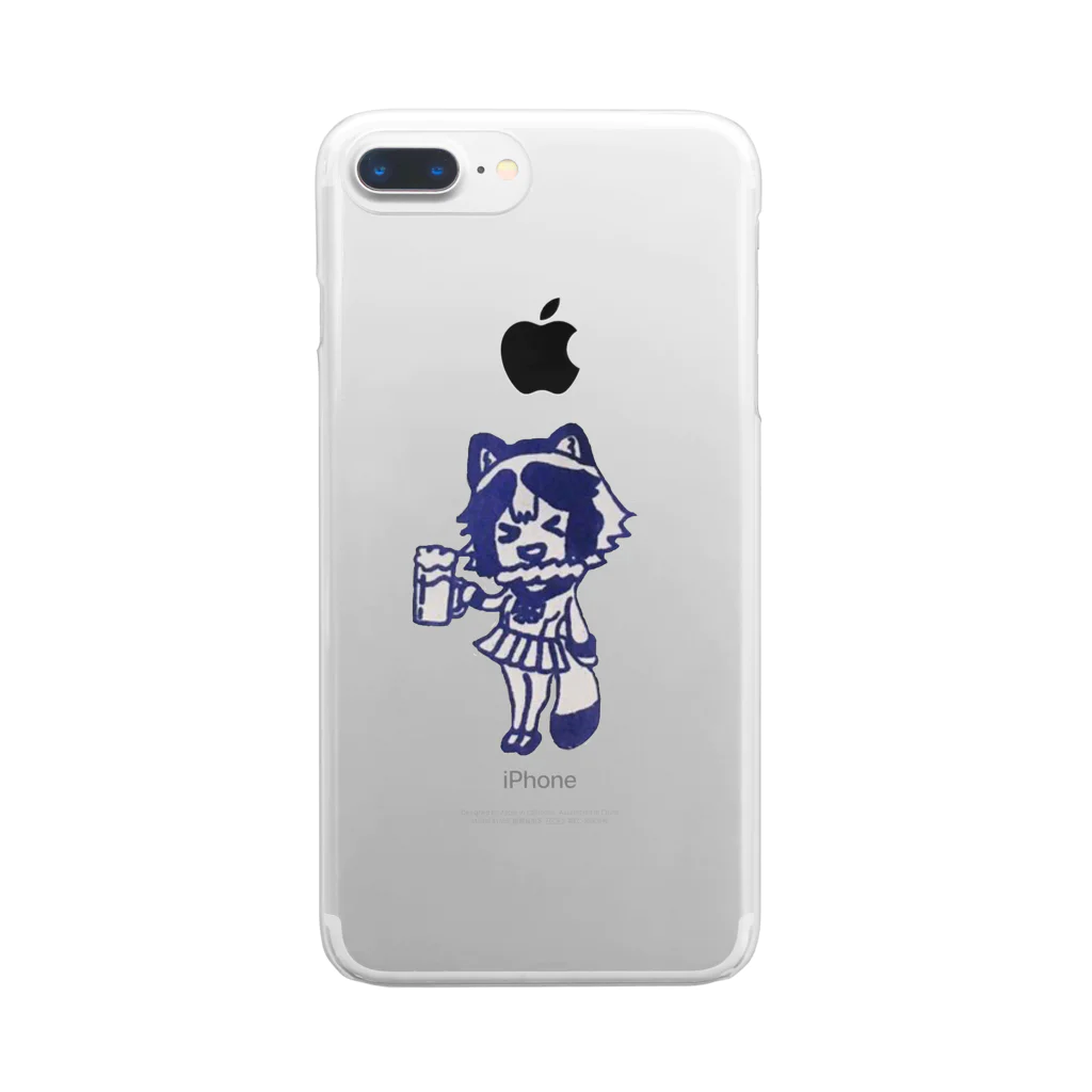 小狸麦酒の小狸麦酒 Clear Smartphone Case