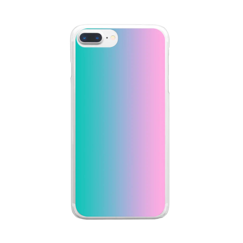 KAERUCAFE SHOPのグラデ Clear Smartphone Case