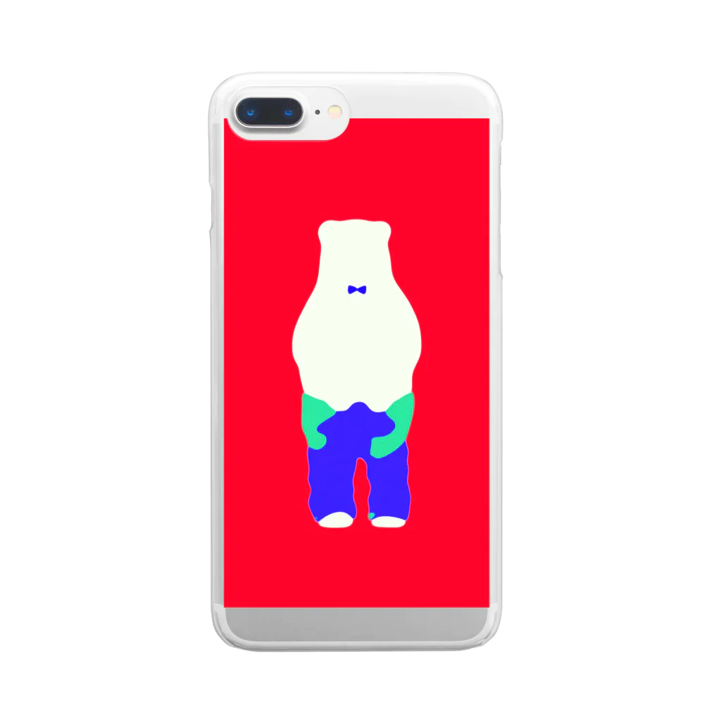 ポヘっクスのシロクマ Clear Smartphone Case