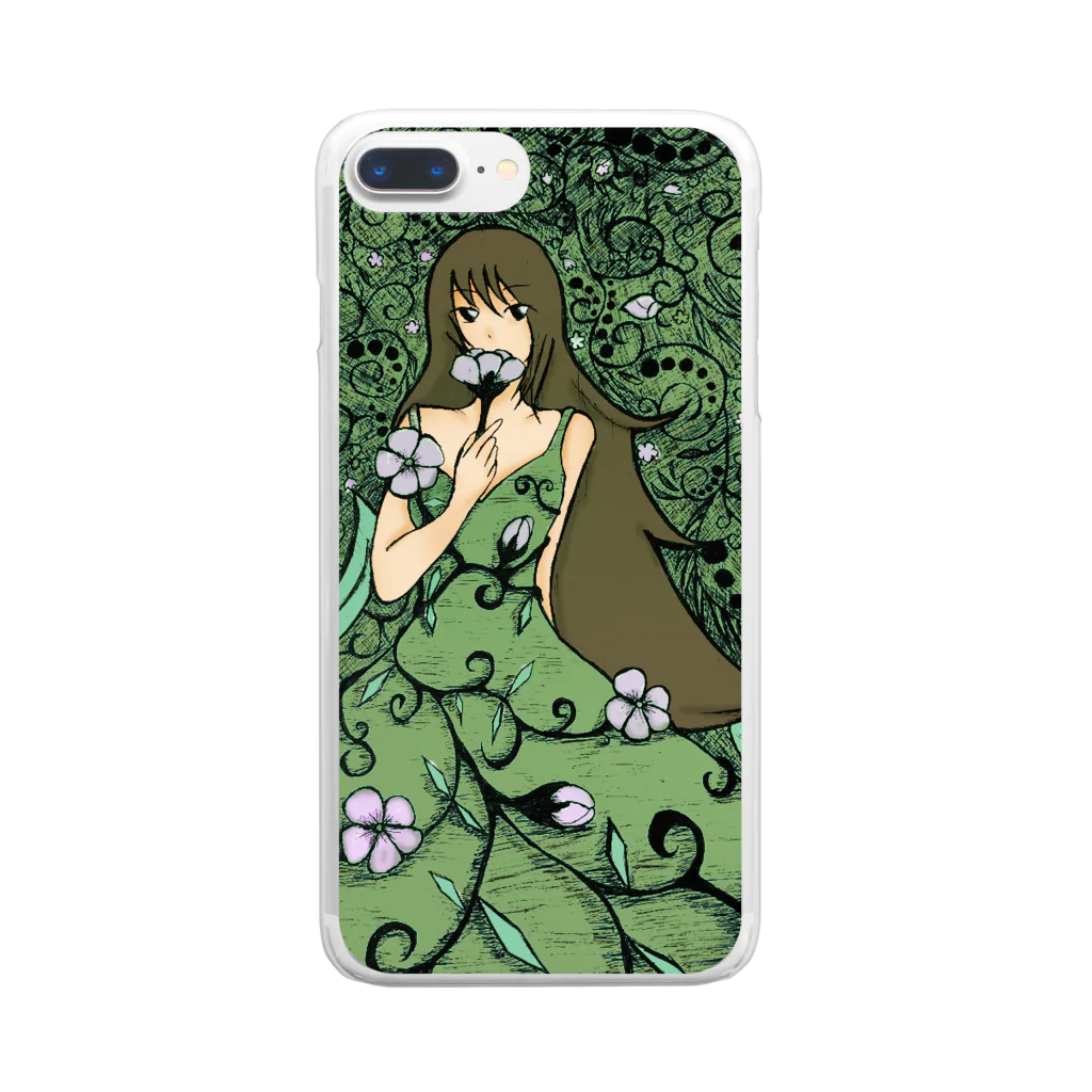 yumeututuの花の妖精 Clear Smartphone Case