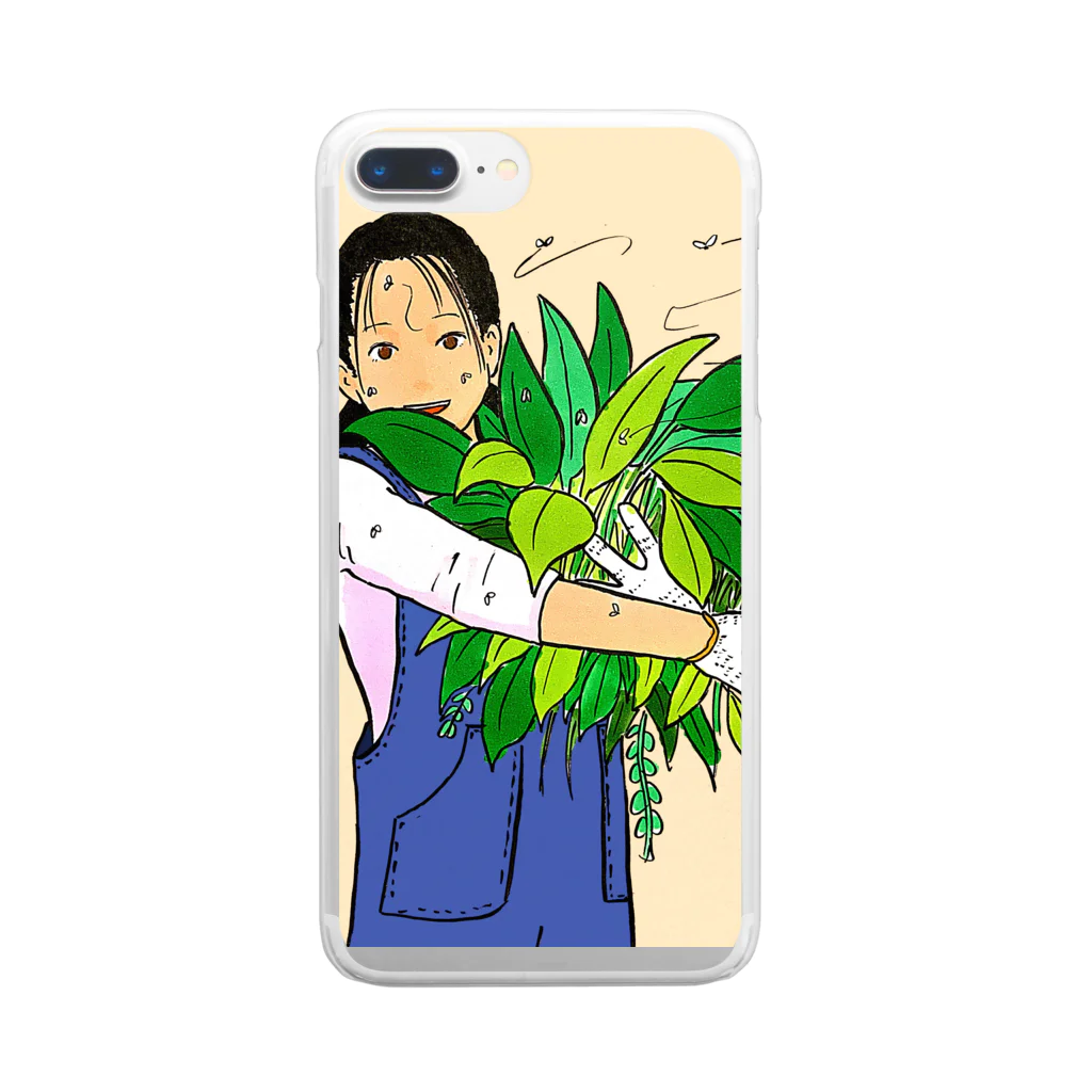 森本大百科のハエたかりロハス気取り女 Clear Smartphone Case