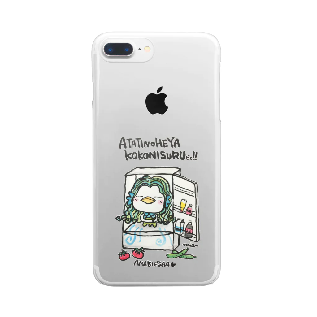 MIECHAN8787'S GALLERYのアマビエさん💕～あたちのお部屋🎶～ Clear Smartphone Case