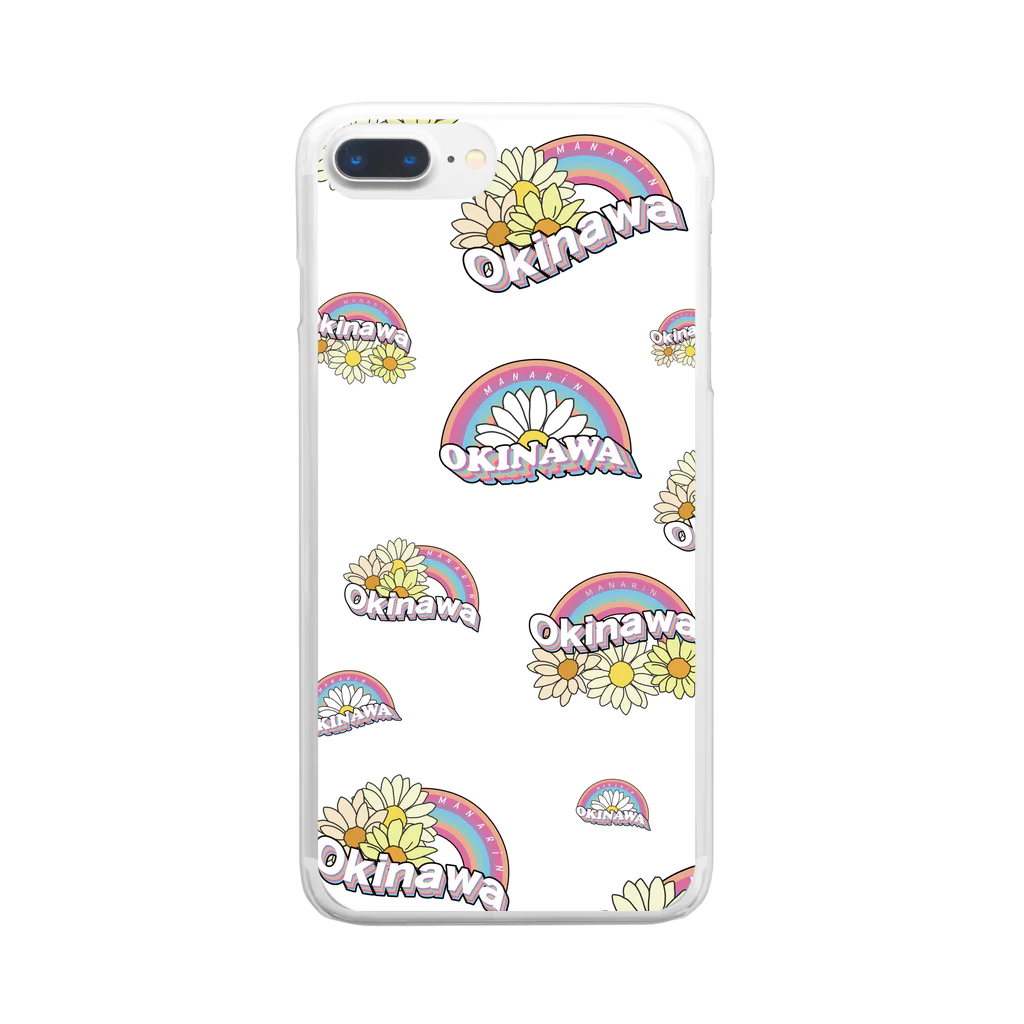 🏝MANARiN🌺のMANARiN OKINAWA 総柄 Clear Smartphone Case