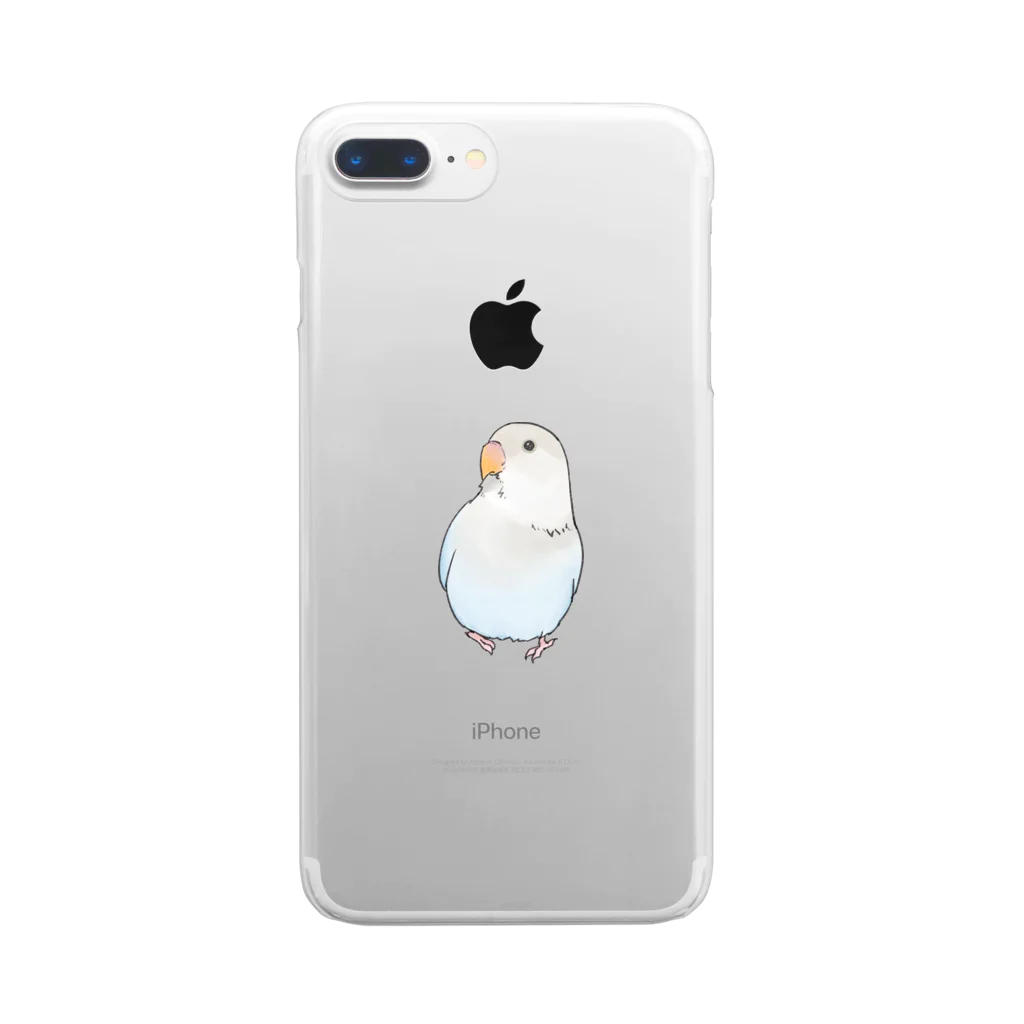 まめるりはことりのおすましコザクラインコ　らむねちゃん【まめるりはことり】 Clear Smartphone Case