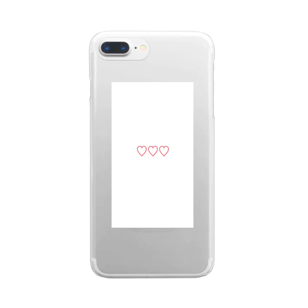 dancingのheart Clear Smartphone Case