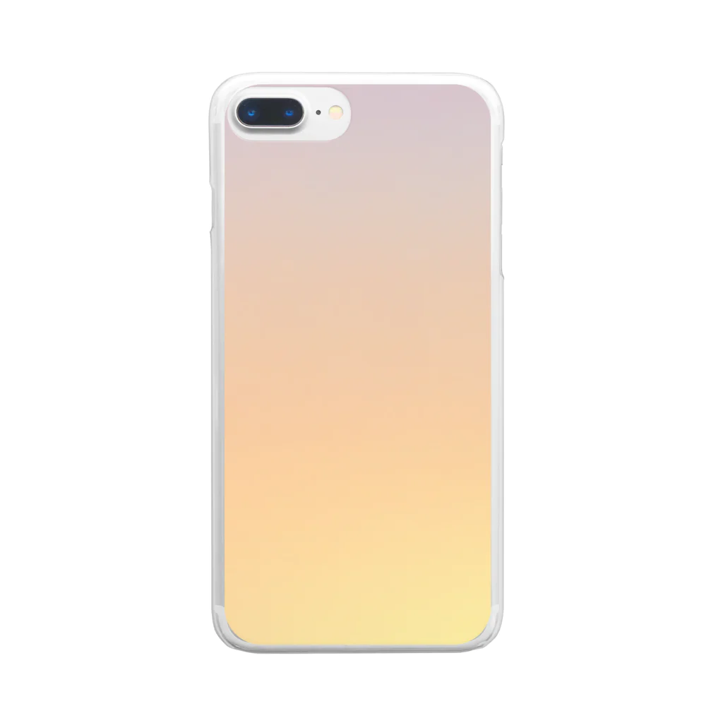 塩まみれのグラデーション 夕方 Clear Smartphone Case