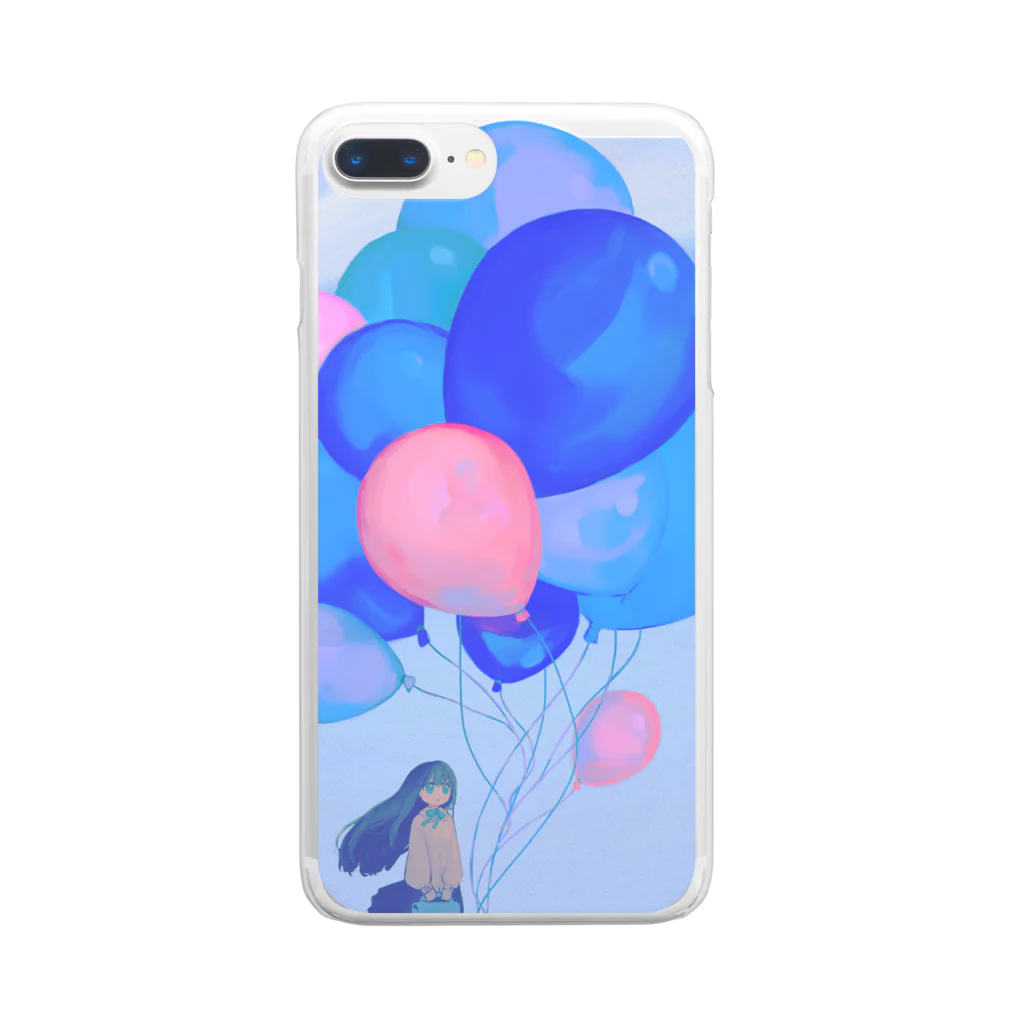 云野サクのballoon Clear Smartphone Case