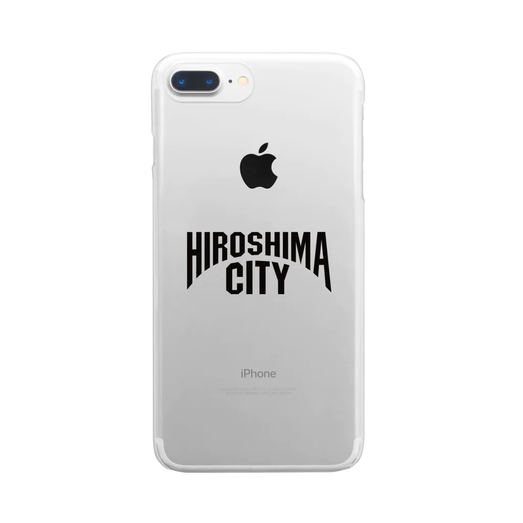 jimotyの広島　HIROSHIMA　ヒロシマシティ Clear Smartphone Case