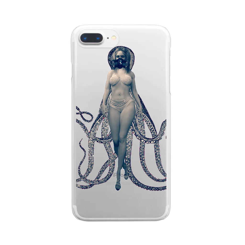 Y/S MarrowのCthulhu Girl Clear Smartphone Case